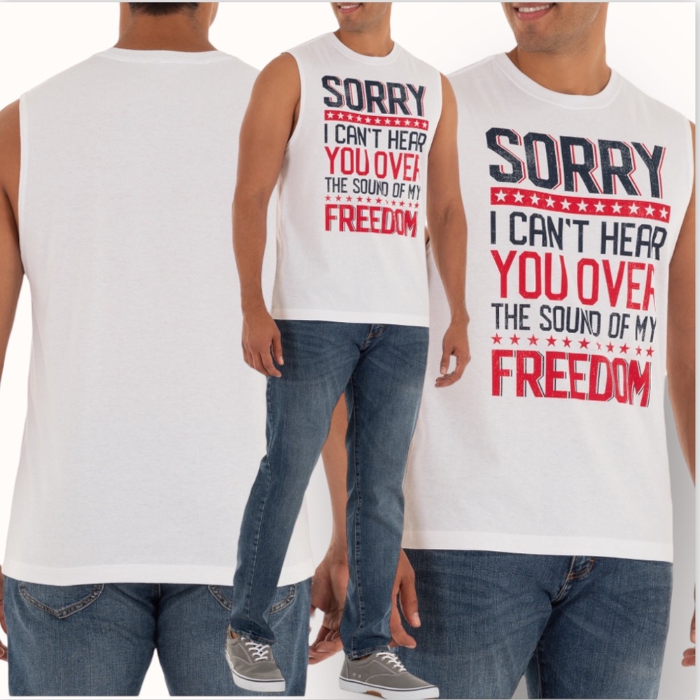 American Patriotic Graphic Tank Top